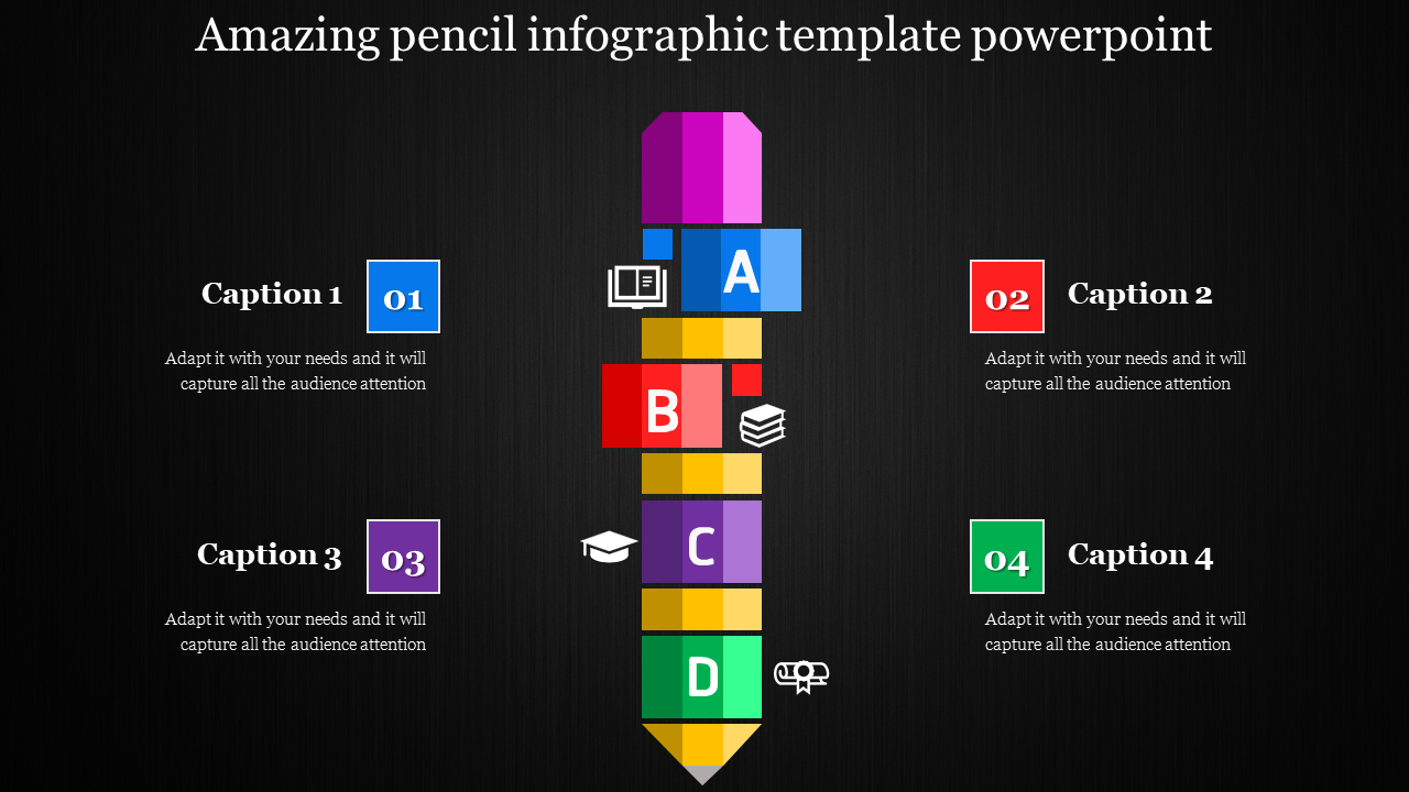 infographic template powerpoint-Amazing pencil infographic template powerpoint
